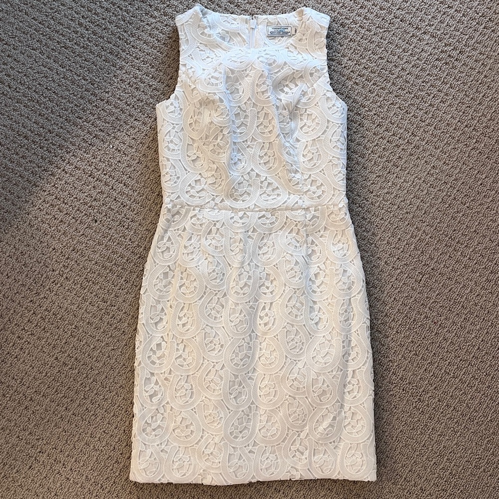 Vineyard Vines Limited Edition White Kentucky Derby Lace Shift Dress